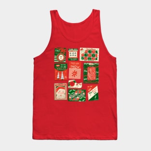 Vintage Christmas Decoration Packaging Tank Top